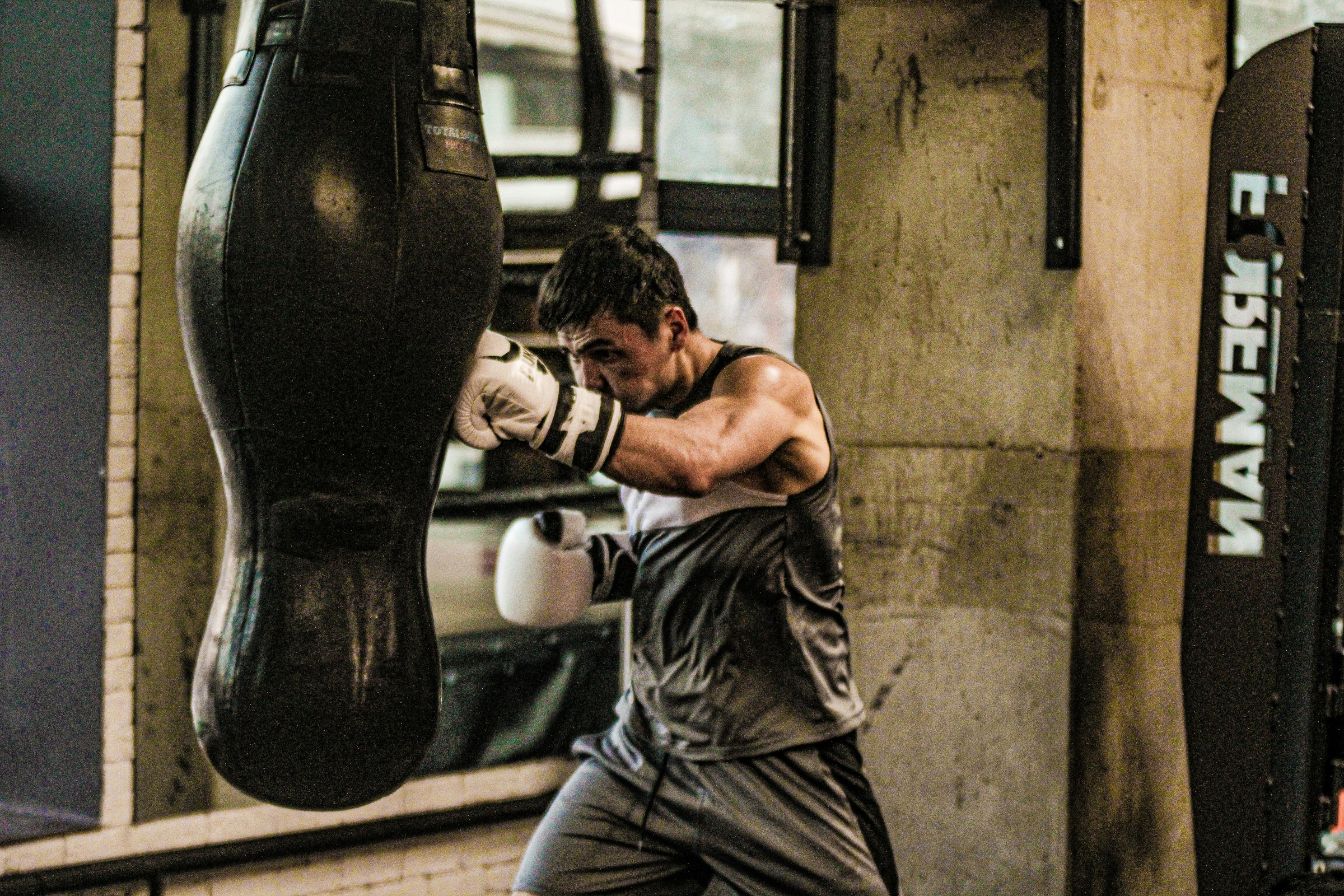 Boxing pad work